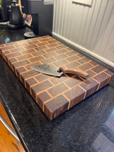 Load image into Gallery viewer, Large Brick Pattern End Grain Cutting Board
