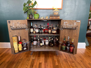 Mid Century Whiskey Cabinet